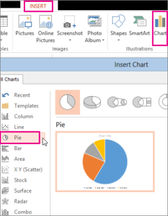 Backdate 1 Add A Pie Chart - Microsoft Support