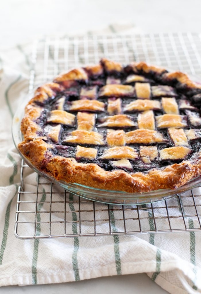 Niche Utama 2 Blueberry Pie With Frozen Blueberries - The Baker Chick