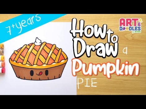 Niche Utama 2 How To Draw A PUMPKIN PIE For Thanksgiving  Art And Doodles For